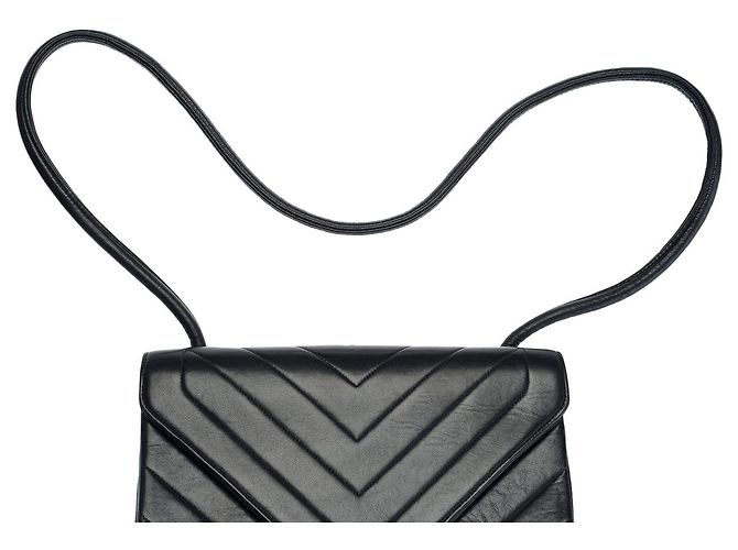 Borsa CHANEL Timeless/Classique in Pelle Nera - 102608 Nero - vista 8