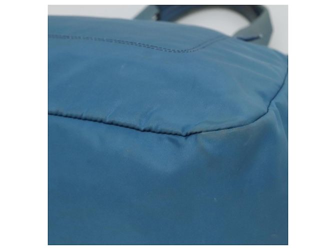 PRADA Borsa a mano in nylon blu Auth MY446 - vista 10