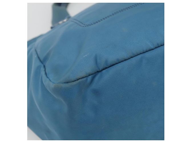 PRADA Borsa a mano in nylon blu Auth MY446 - vista 11