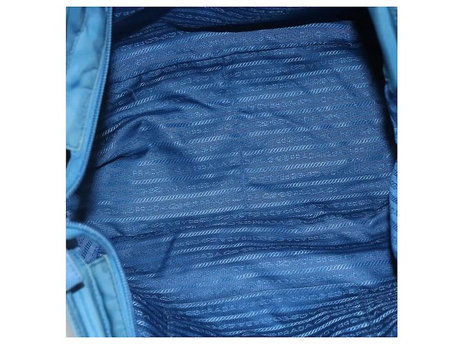 PRADA Borsa a mano in nylon blu Auth MY446 - vista 17