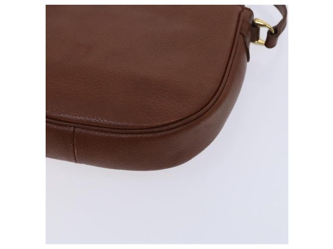 Autre Marque Borsa a spalla in pelle marrone Burberrys Auth ti2945 - vista 12