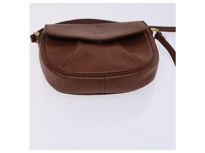 Autre Marque Borsa a spalla in pelle marrone Burberrys Auth ti2945 - vista 9