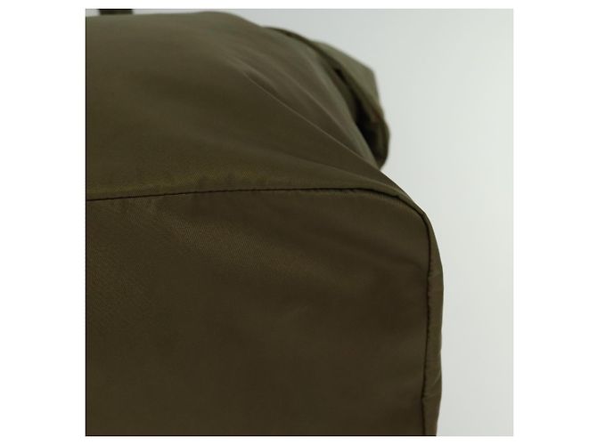 PRADA Borsa a mano in nylon 2 vie khaki Auth ac3713 Cachi - vista 11