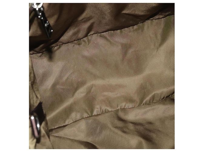 PRADA Borsa a mano in nylon 2 vie khaki Auth ac3713 Cachi - vista 15