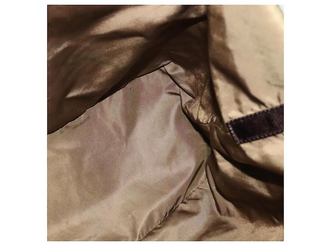 PRADA Borsa a mano in nylon 2 vie khaki Auth ac3713 Cachi - vista 16