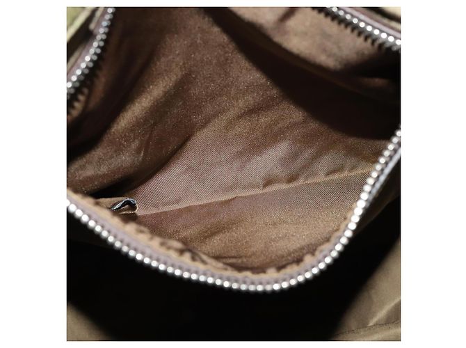 PRADA Borsa a mano in nylon 2 vie khaki Auth ac3713 Cachi - vista 18