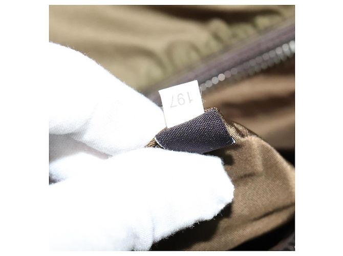 PRADA Borsa a mano in nylon 2 vie khaki Auth ac3713 Cachi - vista 19