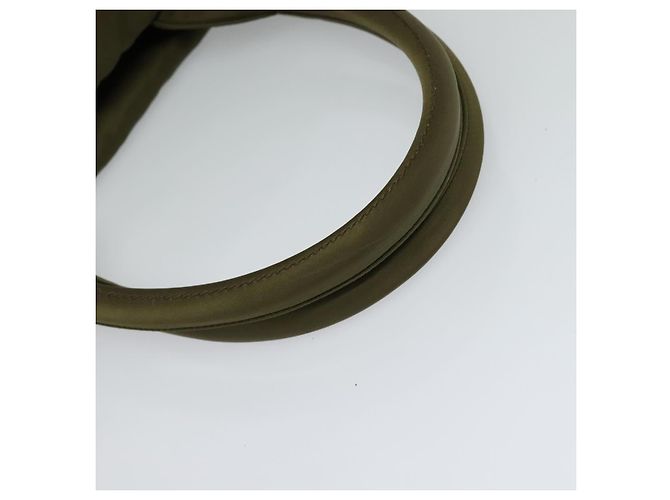 PRADA Borsa a mano in nylon 2 vie khaki Auth ac3713 Cachi - vista 7