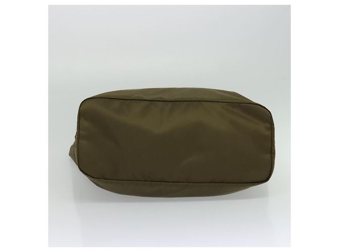 PRADA Borsa a mano in nylon 2 vie khaki Auth ac3713 Cachi - vista 9