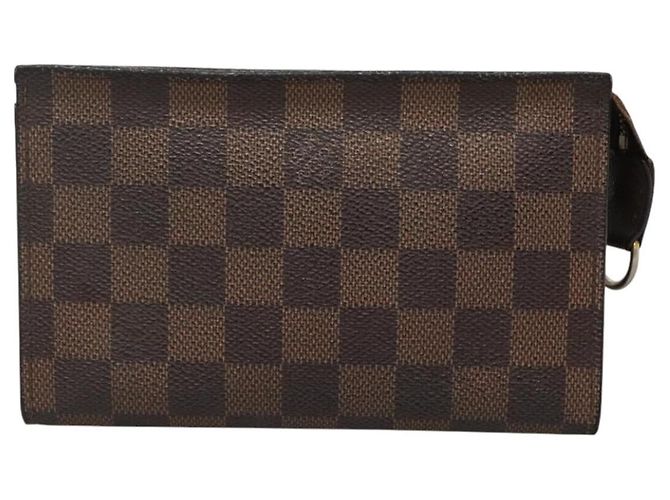 LOUIS VUITTON Pochette Marais Damier Ebene LV Auth BA953 - vista 13