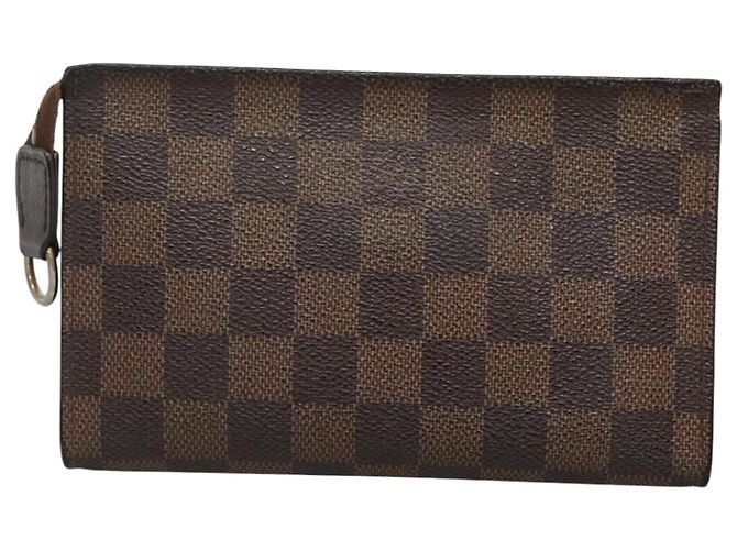 LOUIS VUITTON Pochette Marais Damier Ebene LV Auth BA953 - vista 2