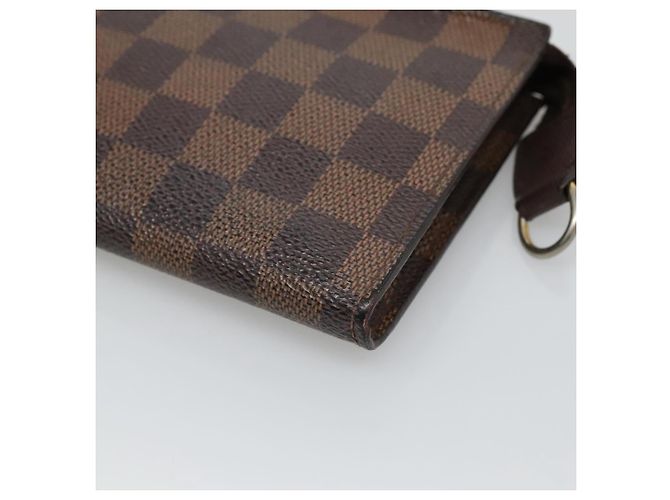 LOUIS VUITTON Pochette Marais Damier Ebene LV Auth BA953 - vista 7