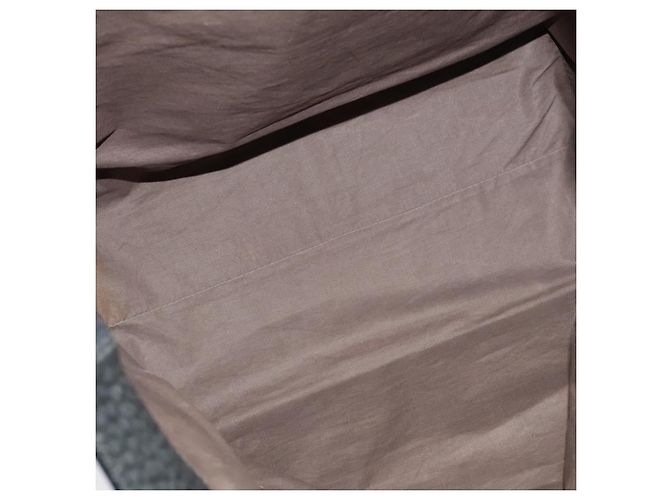 Autre Marque BOTTEGA VENETA Bolsa Tote de Couro Cinza 222336 Auth fm4480 Marrom - vista 10