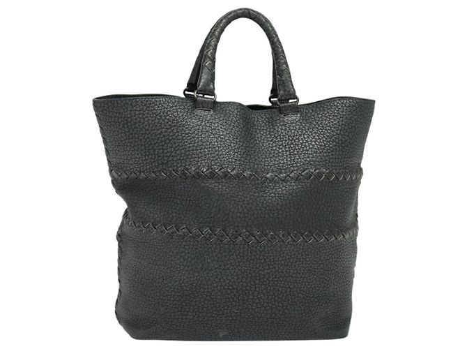 Autre Marque BOTTEGA VENETA Bolsa Tote de Couro Cinza 222336 Auth fm4480 Marrom - vista 13