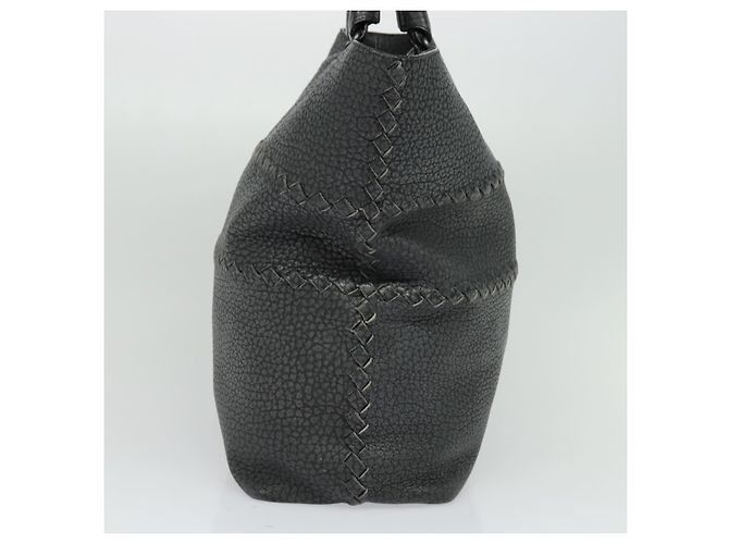 Autre Marque BOTTEGA VENETA Bolsa Tote de Couro Cinza 222336 Auth fm4480 Marrom - vista 3