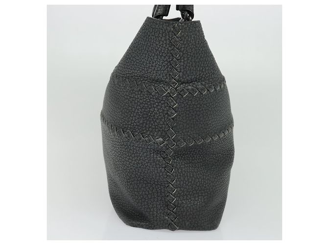 Autre Marque BOTTEGA VENETA Bolsa Tote de Couro Cinza 222336 Auth fm4480 Marrom - vista 4