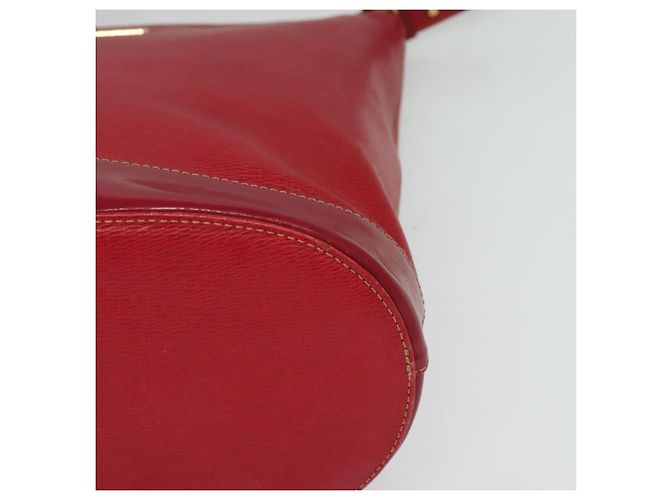 Autre Marque Borsa a spalla Burberrys in pelle rossa e oro Auth BA1011 Rosso D'oro - vista 11