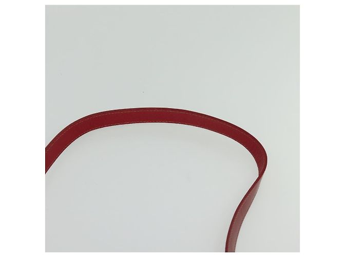 Autre Marque Borsa a spalla Burberrys in pelle rossa e oro Auth BA1011 Rosso D'oro - vista 8
