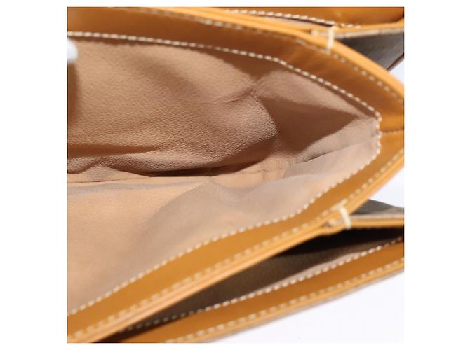 Gucci Borsa a spalla Micro GG Supreme in PVC Marrone Oro Auth BA959 D'oro - vista 18