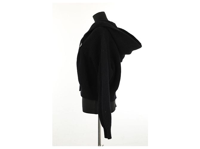 Alaïa Schwarzer Wollcardigan - Ansicht 3