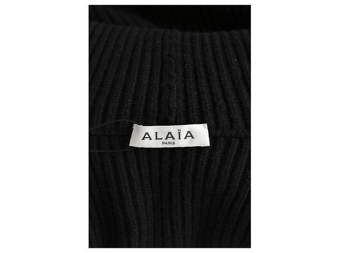 Alaïa Schwarzer Wollcardigan - Ansicht 5