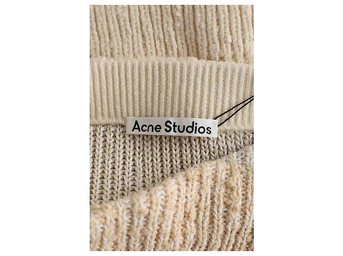 Acne Mini falda de algodón crema Crudo - vista 5