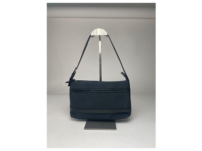 Vintage Courreges Leder Tasche Schwarz - Ansicht 10