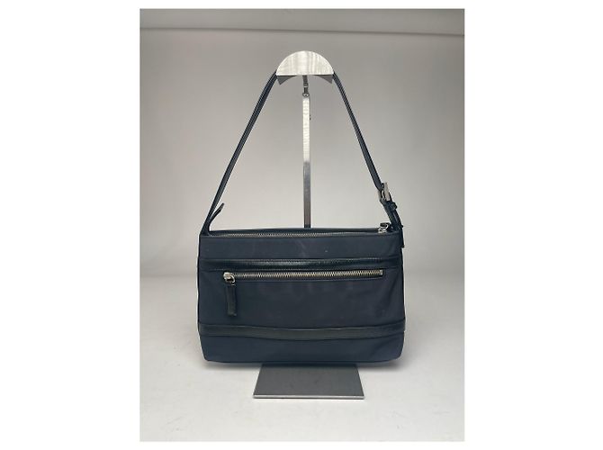 Vintage Courreges Leder Tasche Schwarz - Ansicht 11