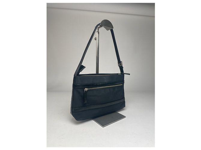 Vintage Courreges Leder Tasche Schwarz - Ansicht 3