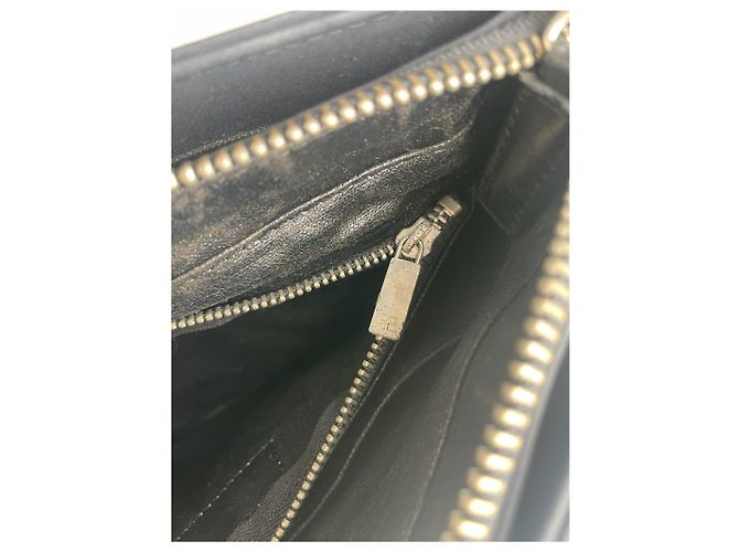 Vintage Courreges Leder Tasche Schwarz - Ansicht 5