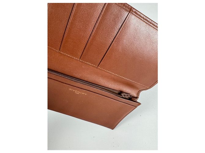 Vintage Givenchy Leather card holder / ID Holder Brown - view 4
