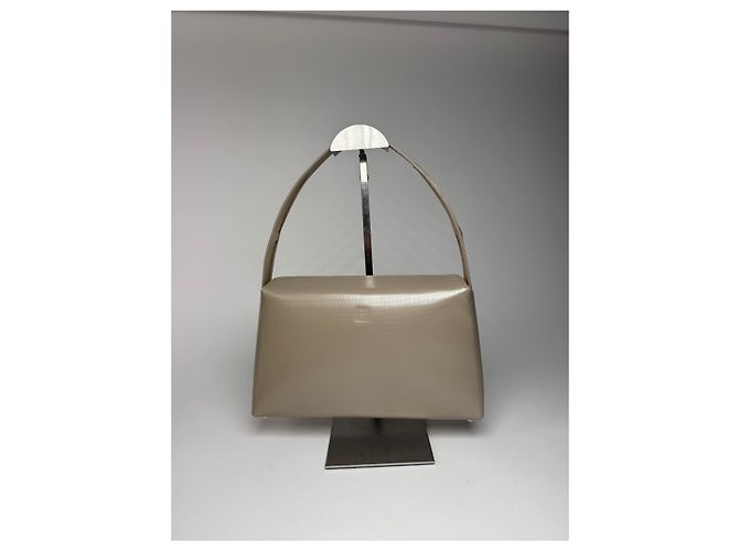 Bolso de cuero patentado 4G vintage de Givenchy gris marrón - vista 13