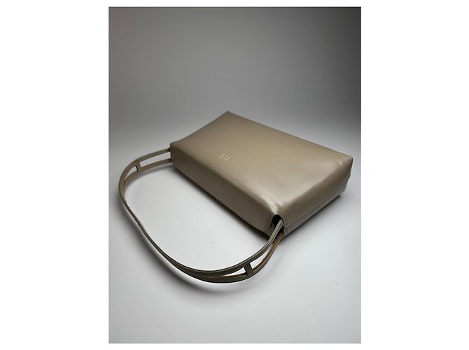 Bolso de cuero patentado 4G vintage de Givenchy gris marrón - vista 4