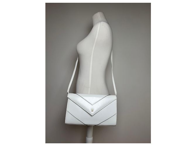 Vintage Givenchy 4G Leder Tasche Weiß - Ansicht 12