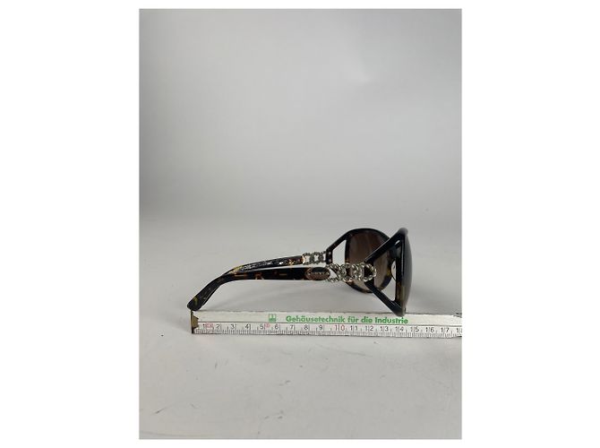 Vintage Loewe Madrid übergroße Sonnenbrille braun - Ansicht 3