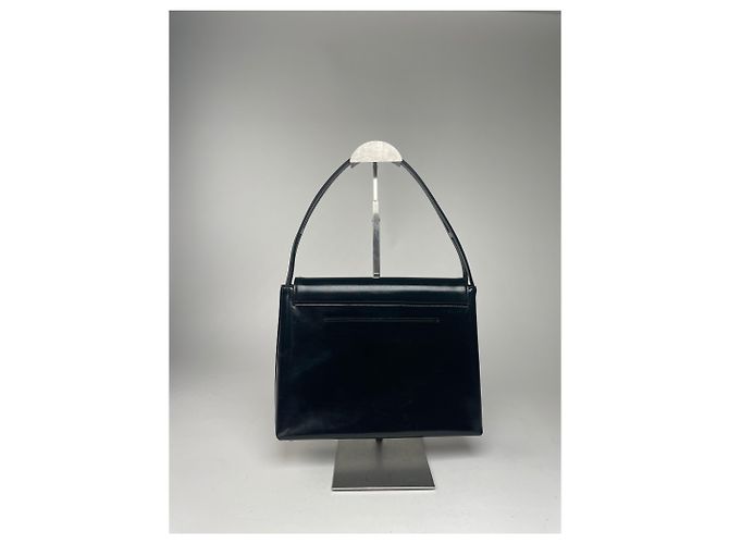Vintage Givenchy 4G Handtasche aus Lackleder schwarz - Ansicht 10