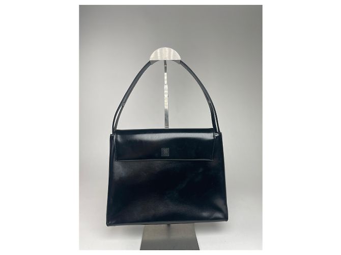 Vintage Givenchy 4G Handtasche aus Lackleder schwarz - Ansicht 5