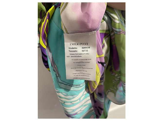 EMILIO PUCCI Tops T.International S Seda Multicolor - vista 7