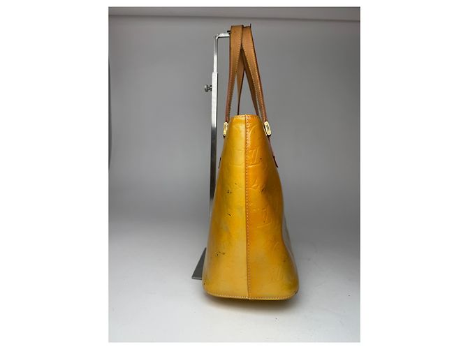 Alma Vintage Louis Vuitton Vernis Leder Tasche Gelb - Ansicht 3