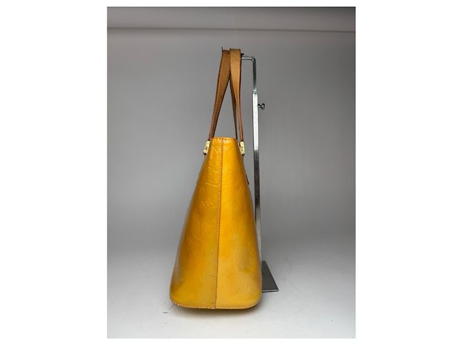 Alma Vintage Louis Vuitton Vernis Leder Tasche Gelb - Ansicht 5