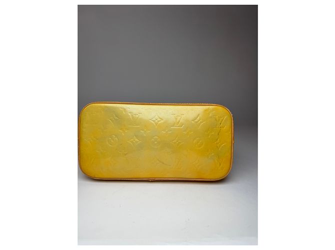 Alma Vintage Louis Vuitton Vernis Leder Tasche Gelb - Ansicht 7