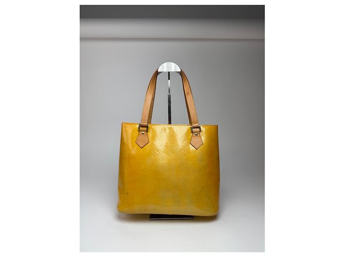 Alma Vintage Louis Vuitton Vernis Leder Tasche Gelb - Ansicht 8