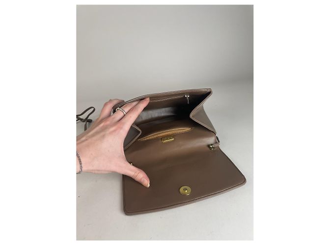 Vintage Givenchy 4G Leder Tasche Braun - Ansicht 4