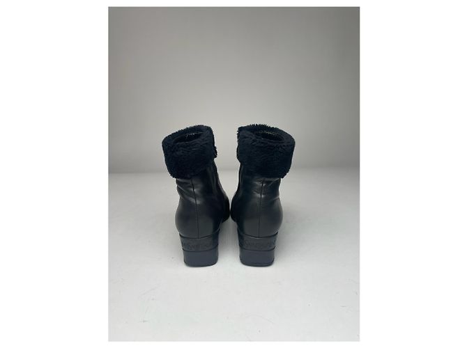 Vintage Yves Saint Laurent Lederstiefel schwarz - Ansicht 10