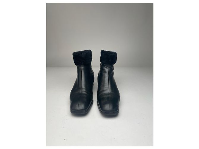 Vintage Yves Saint Laurent Lederstiefel schwarz - Ansicht 11