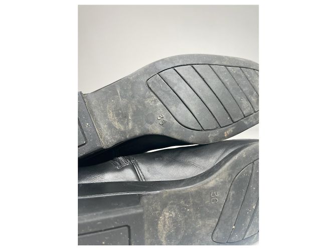 Vintage Yves Saint Laurent Lederstiefel schwarz - Ansicht 13