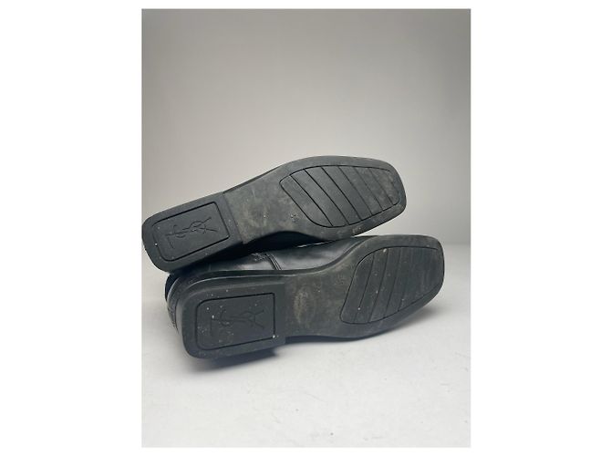 Vintage Yves Saint Laurent Lederstiefel schwarz - Ansicht 8