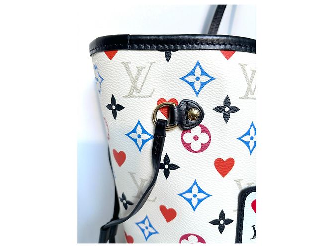Louis Vuitton Neverfull "MM Game On". Edición Limitada. Blanco - vista 2