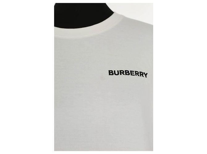 Burberry Camiseta de algodón blanco - vista 2