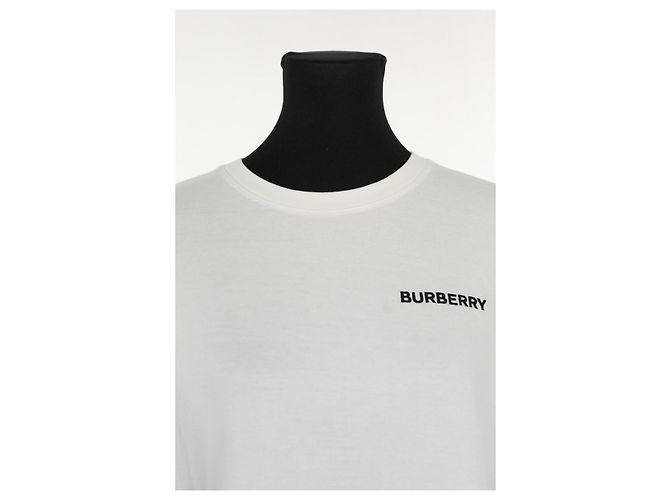 Burberry Camiseta de algodón blanco - vista 3